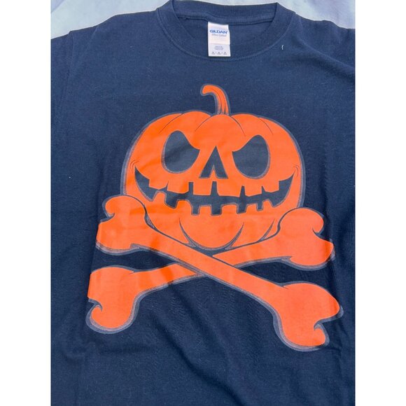 Halloween Themed Pumpkin Graphic T-Shirts Set Of 2 | Gildan Unisex Sizes - Picture 2 of 3